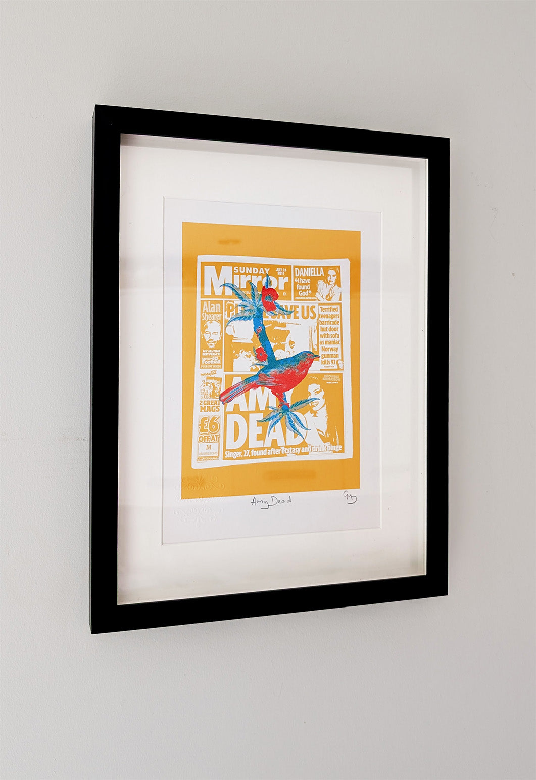 Amy Dead Open Edition Giclée Print Bravespears Framed