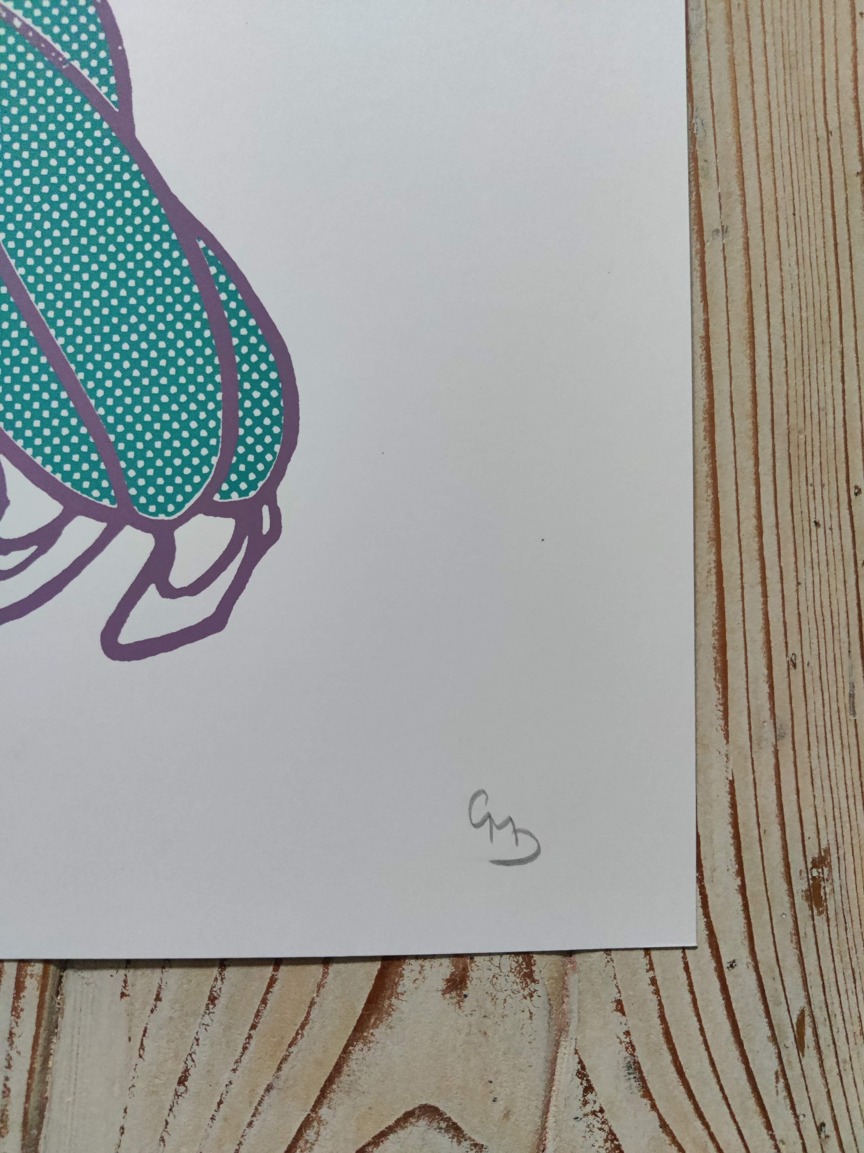 Boss Girl pop art screen print by Gerard McDonagh – suffragette colours limited edition of 7
Boss Girl green, purple, and white pop art screen print – contemporary collectible artwork