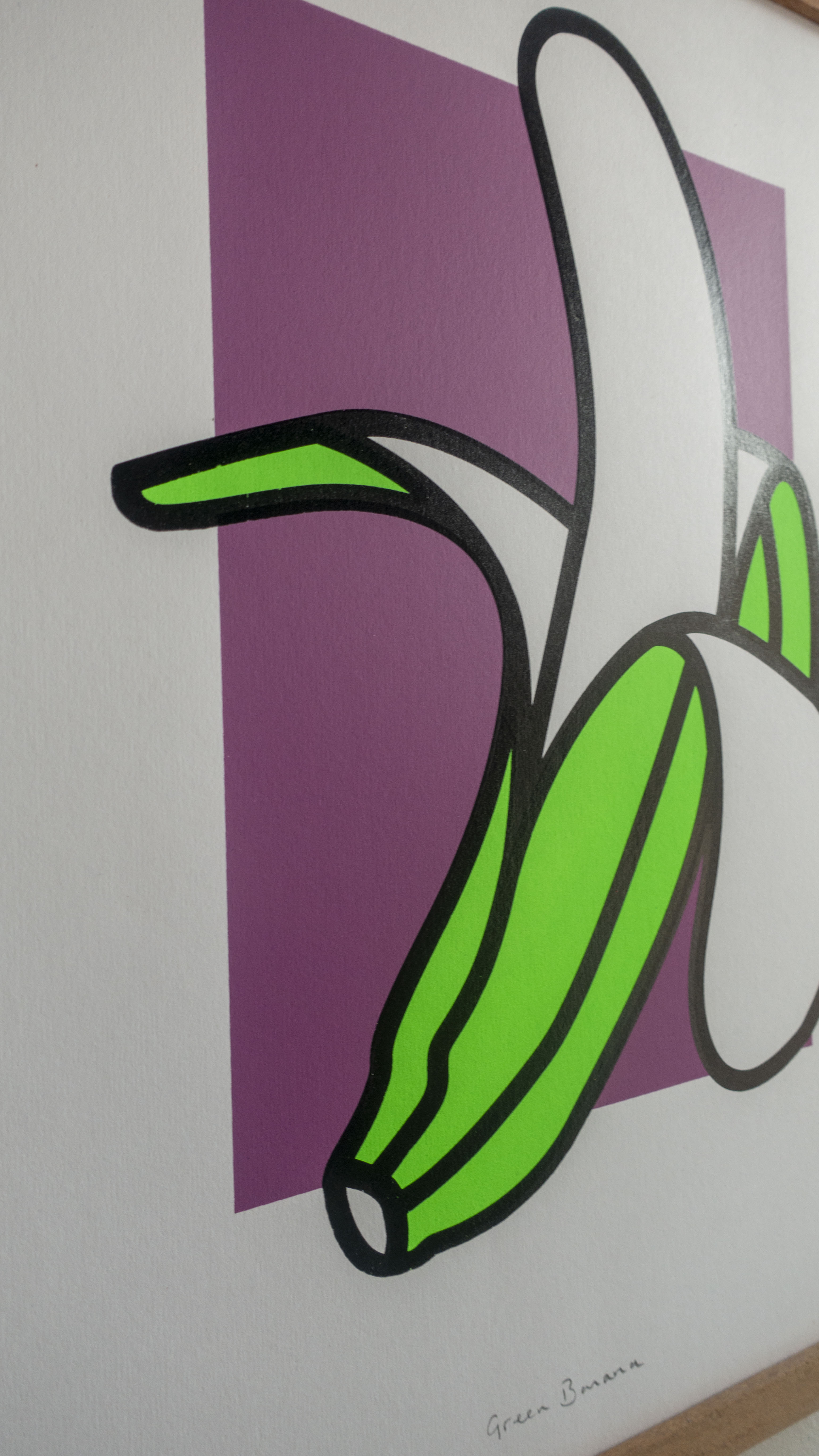 Green Banana - Limited edition print. Signed and numbered. 35 x 50cm