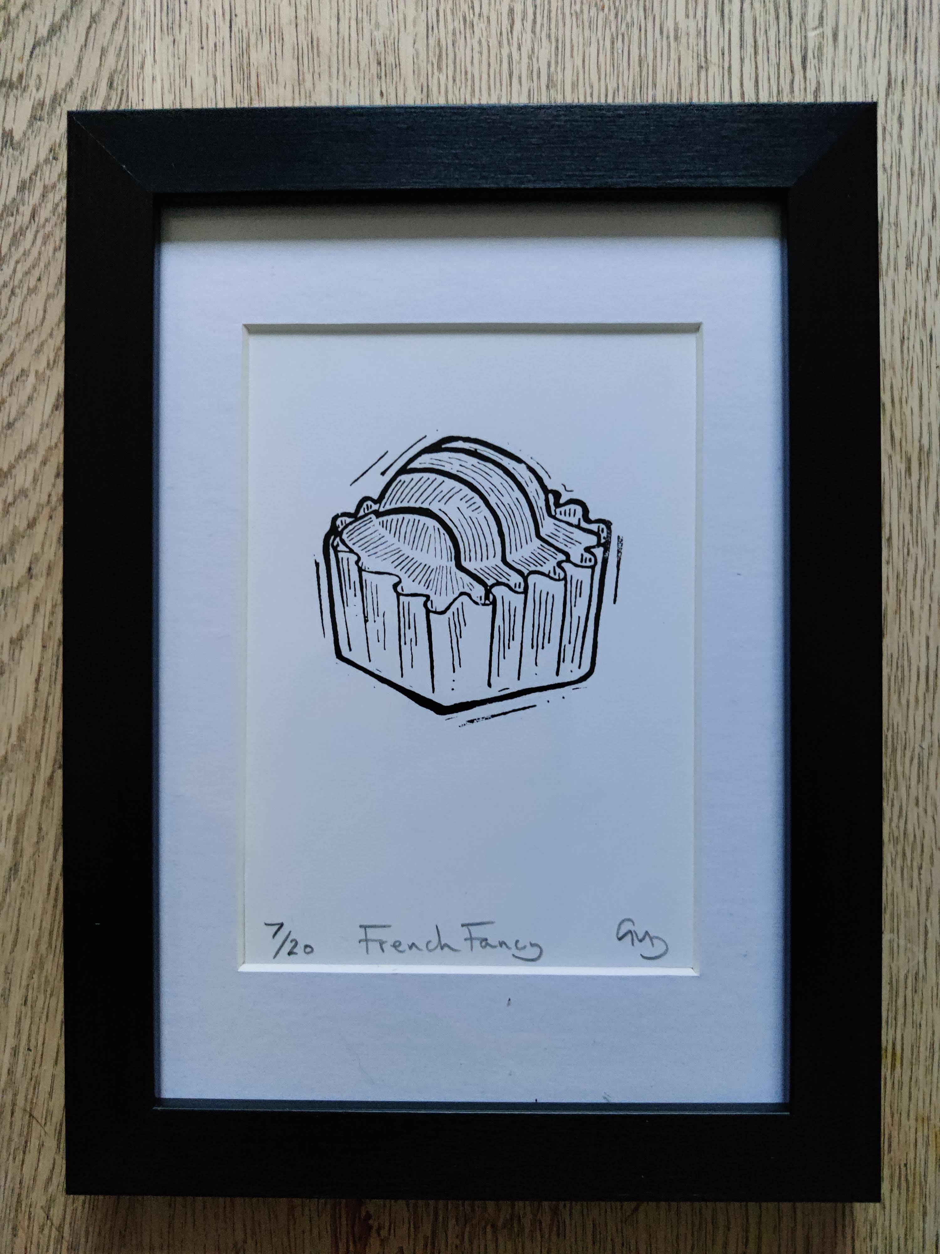 Limited edition: Mr Kipling French Fancy print, elegantly framed and matted.