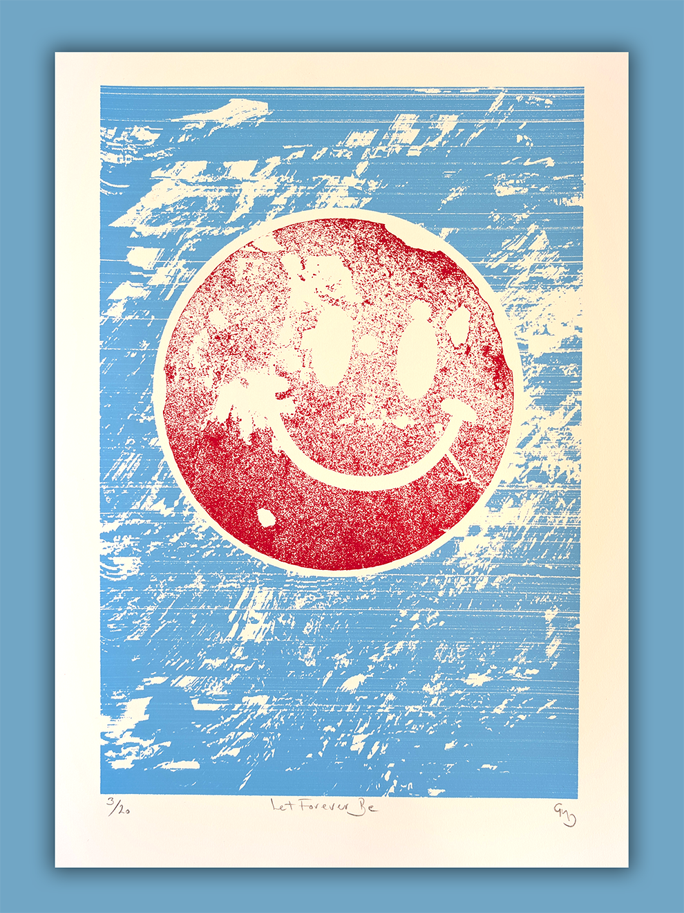 Let Forever Be - Rave & Acid House Inspired Screen Print / Chemical Brothers