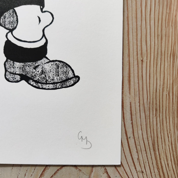 Signed Molotov Dennis screenprint by Gerard McDonagh – limited edition pop art print