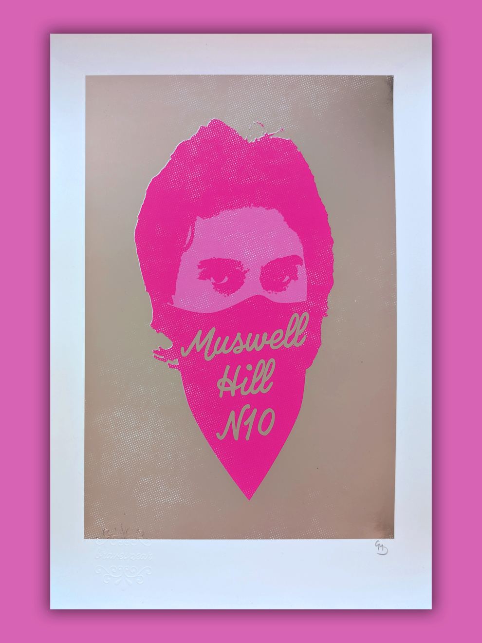 Muswell Hill Silver Foiled Print - Feat. Ray Davies of The Kinks