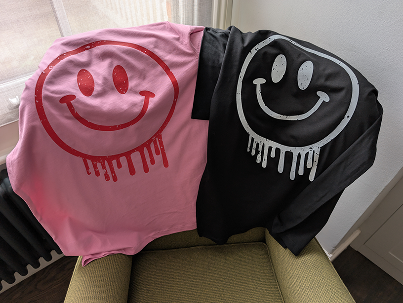Smiley Tees - Back prints by Bravespears