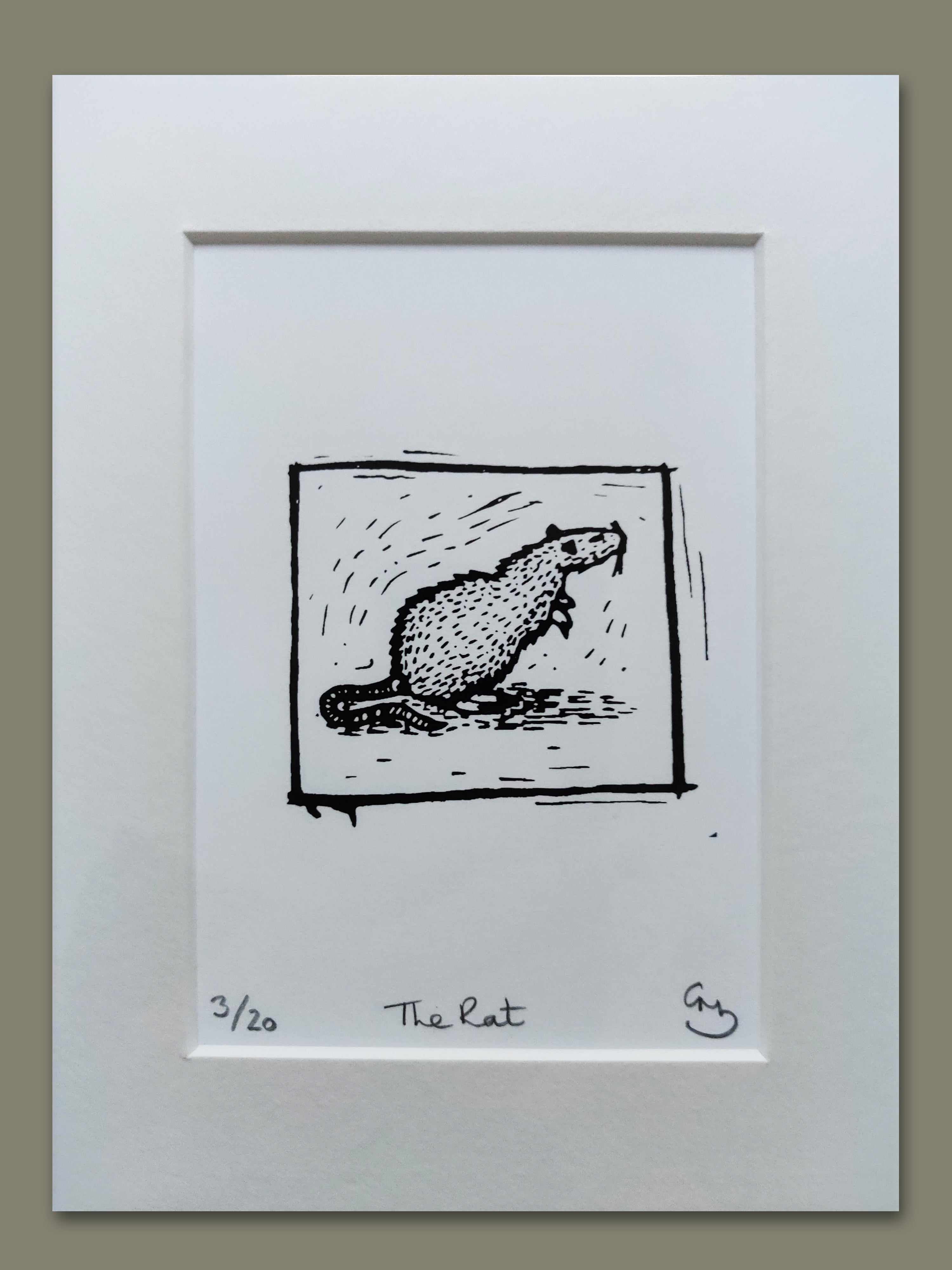 The Rat - An Original Hand Made Silk Screen Print by Gerard McDonagh / Bravespear