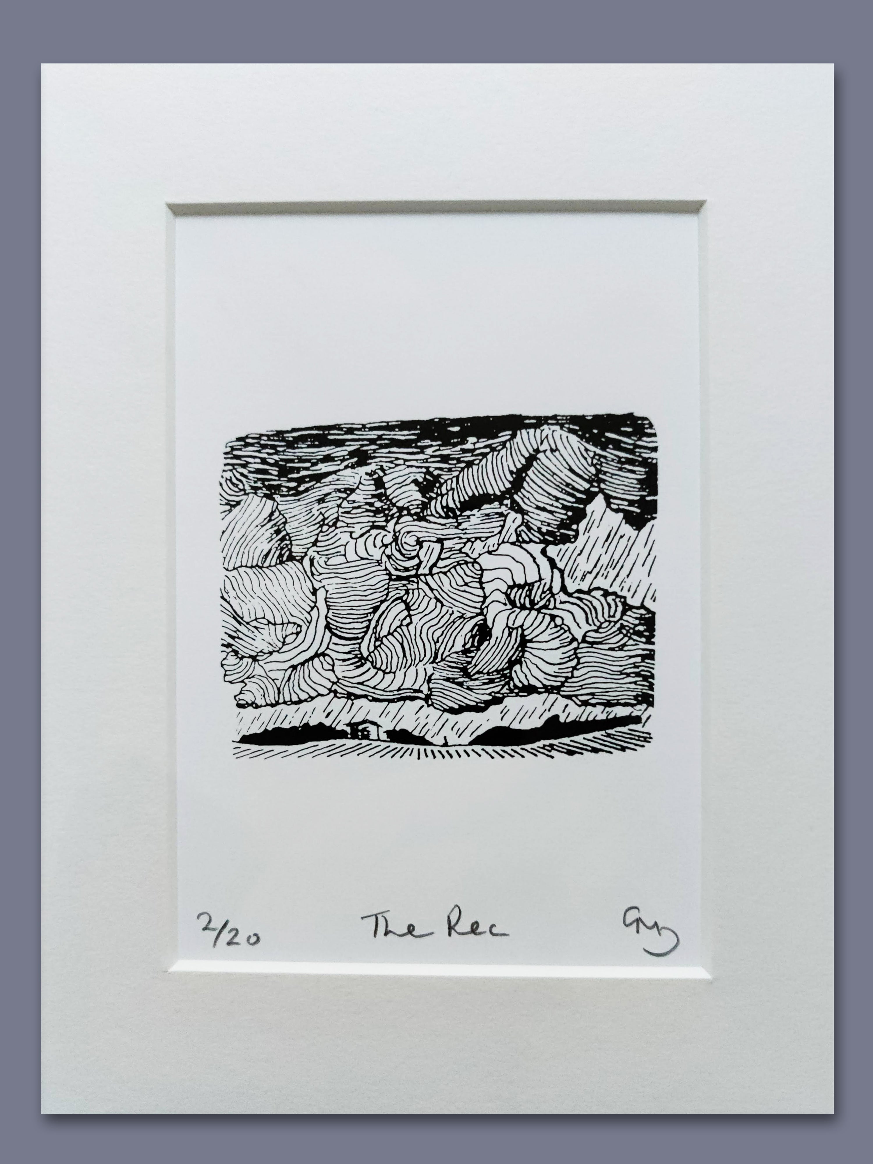 The Rec - An Original Hand Made Silk Screen Print by Gerard McDonagh / Bravespear