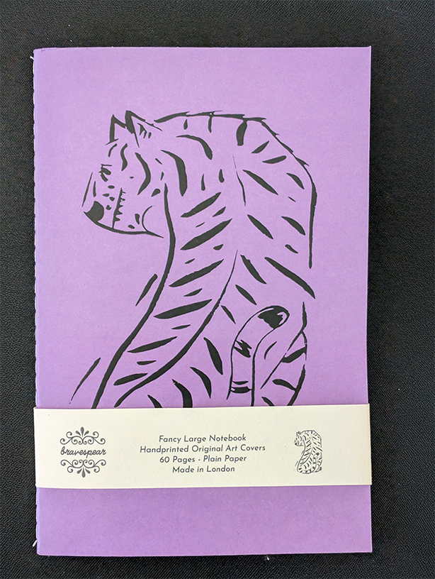 Large Notebooks/Various Designs lined paper and Hand Printed Covers