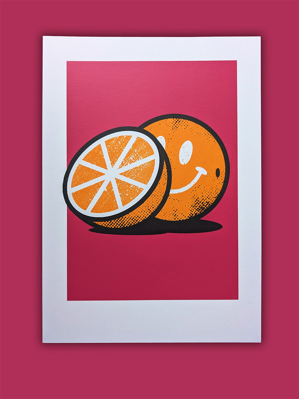 Big Love neon pop art screen print by Gerard McDonagh – limited edition wall art

Bright pink and orange contemporary art print – Big Love screen print edition of 20