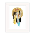 Open edition Madonna collage mounted giclée print reworking religious iconography. Contemporary fine art by Bravespears. Matted Print