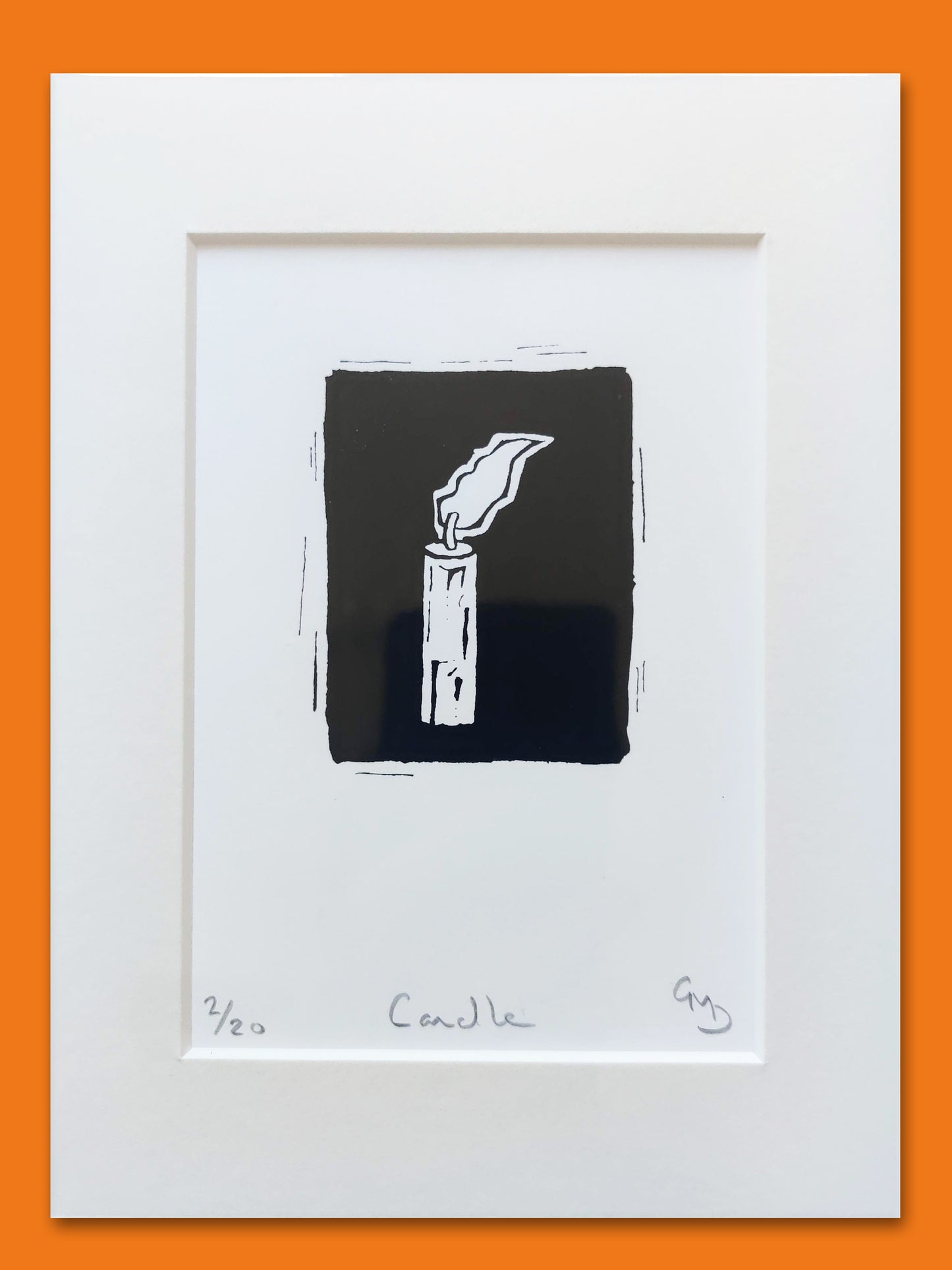 Candle - An Original Silk Screen Print by Gerard McDonagh / Bravespear