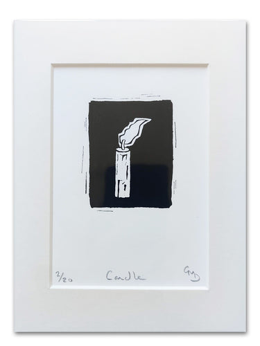 Candle - An Original Silk Screen Print by Gerard McDonagh / Bravespear