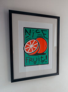 Nice Fruit - A Framed and Original One-off Artwork from Bravespears