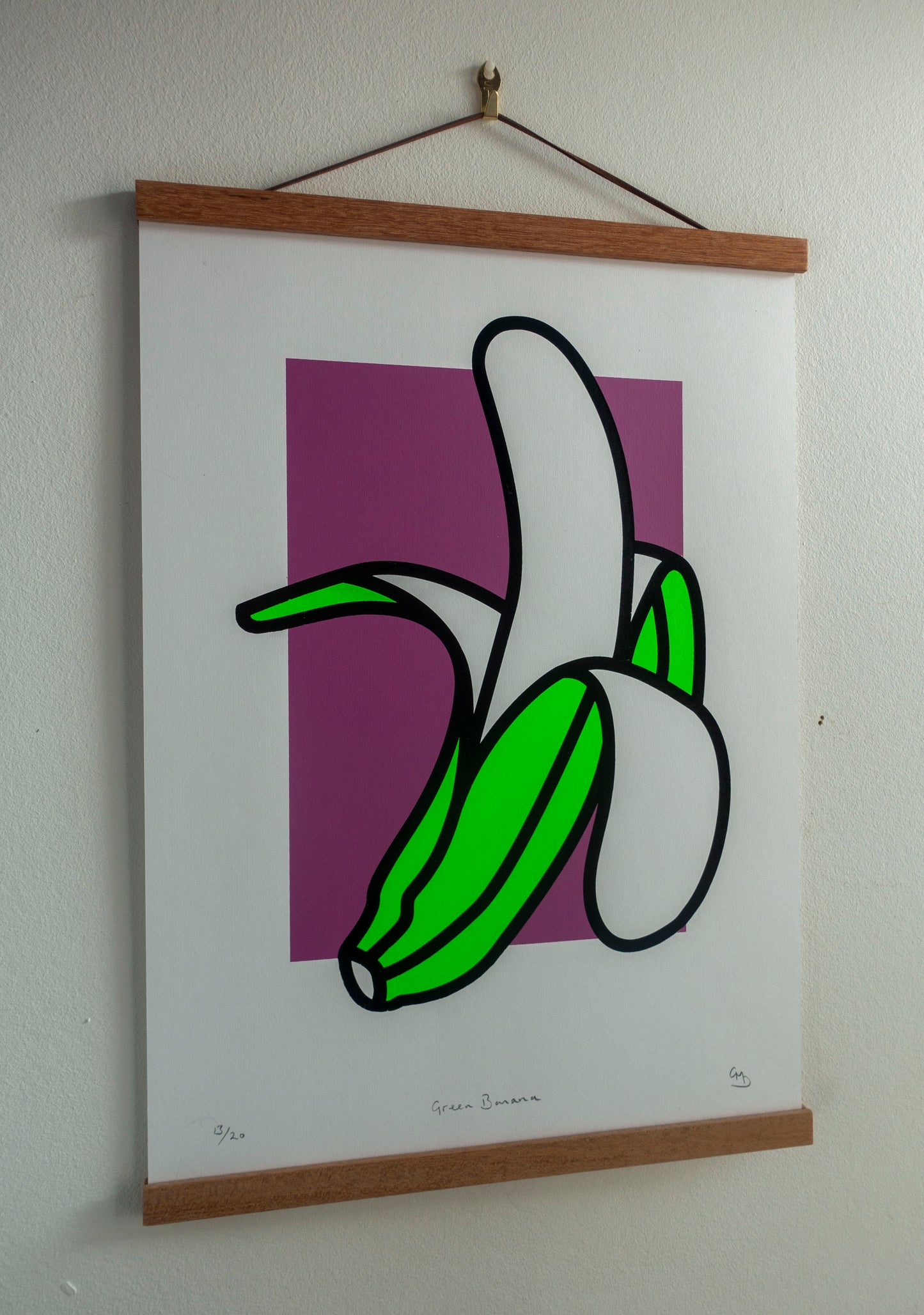 Green Banana - Limited edition print. Signed and numbered. 35 x 50cm