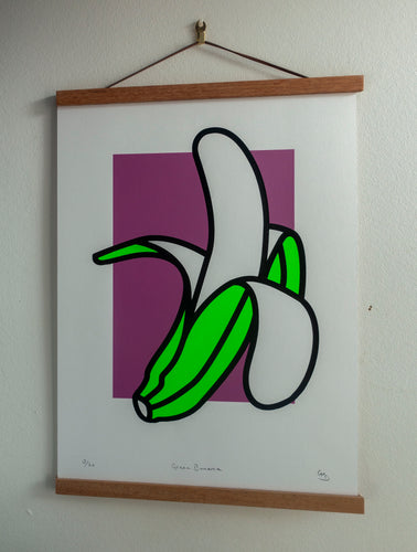 Green Banana - An Original Limited Edition Screen Print by Gerard McDonagh / Bravespear