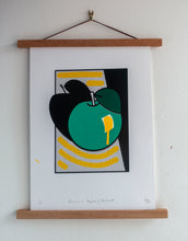 Load image into Gallery viewer, Patrick’s Apple / Yellow - A One Off Embellished with Graffiti Mops Screen Print by Gerard McDonagh / Bravespear