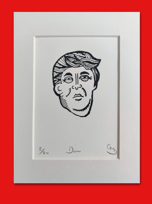 Don - An Original Limited Edition Screen Print by Gerard McDonagh / Bravespear