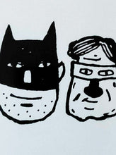 Load image into Gallery viewer, Duo (aka Batman &amp; Robin) - An Original Hand Made Silk Screen Print by Gerard McDonagh / Bravespear