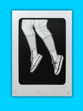 Minimalist pop art print Falling – black and white artwork for modern interiors

Collectible hand-printed screen print Falling by Gerard McDonagh – edition of 5