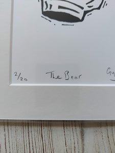 The Bear - An Original Silk Screen Print by Gerard McDonagh / Bravespear