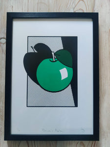Exclusive framed A3 artwork - 'Patrick's Apple' - signed, titled, and numbered