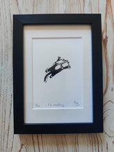 Load image into Gallery viewer, Framed Limited Edition Cat and Book Screen Print