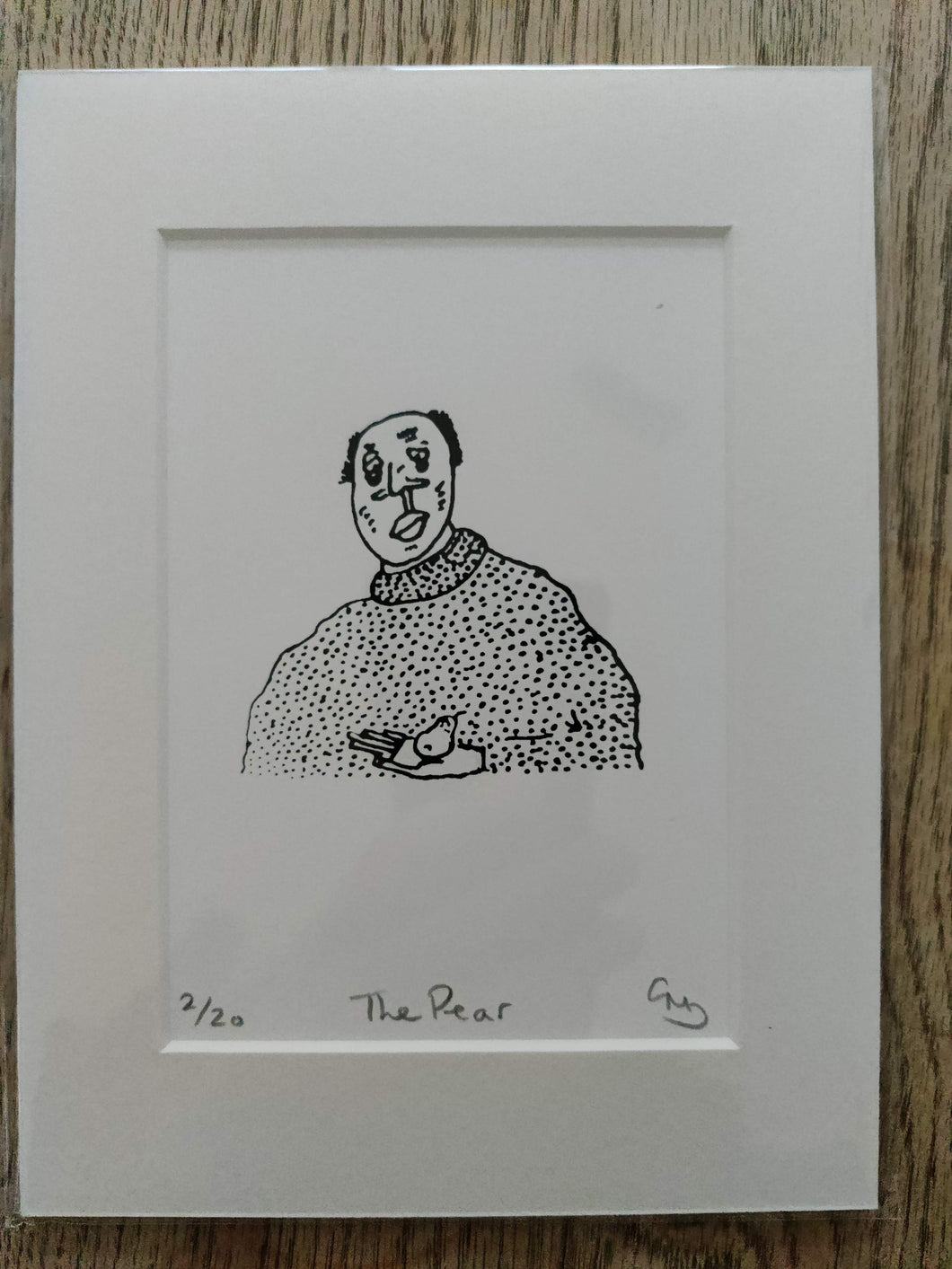 The Pear - An Original Hand Made Silk Screen Print by Gerard McDonagh / Bravespear