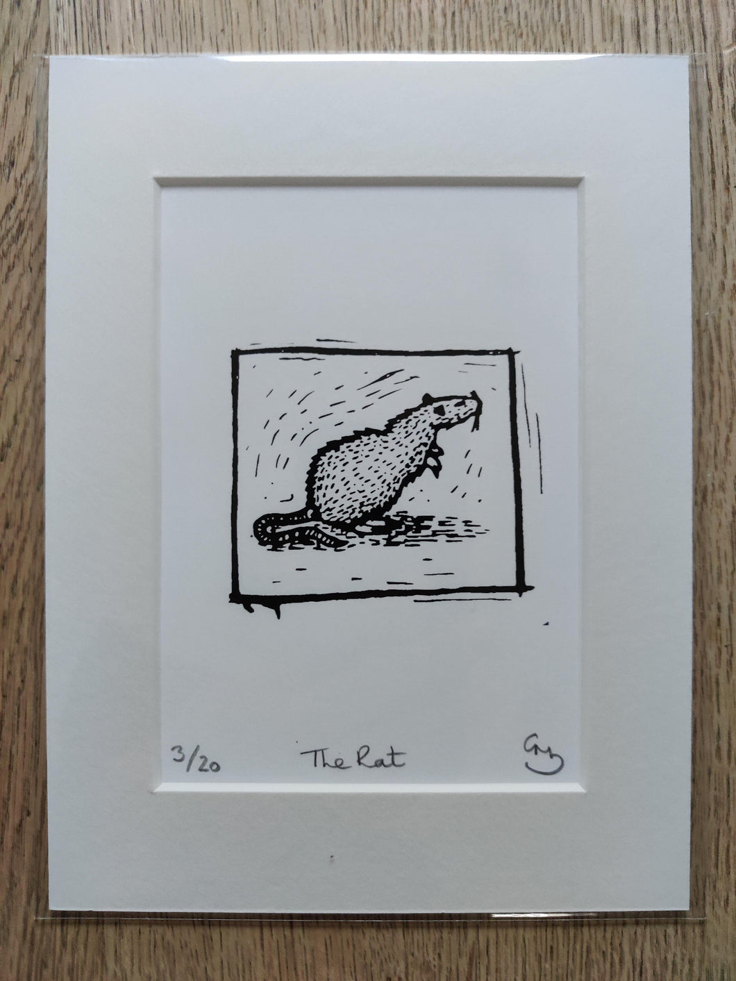The Rat - An Original Hand Made Silk Screen Print by Gerard McDonagh / Bravespear