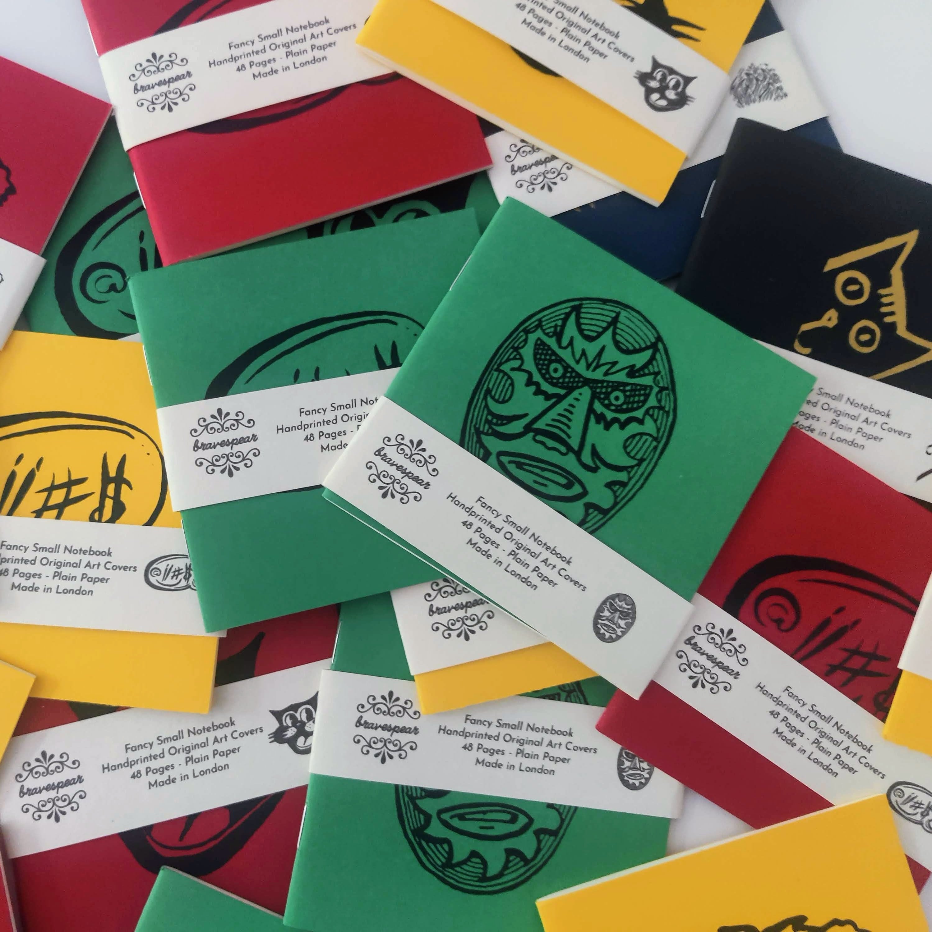 Small Notebooks / Various Designs - lined paper and Hand Printed Covers