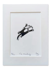 Load image into Gallery viewer, I’m Reading - An Original Limited Edition Silk Screen Print by Gerard McDonagh / Bravespear