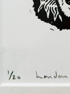 London After Midnight (Lon Chaney) - An Original Hand Made Silk Screen Print by Gerard McDonagh / Bravespear