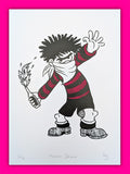 Molotov Dennis screenprint by Gerard McDonagh – limited edition pop art print