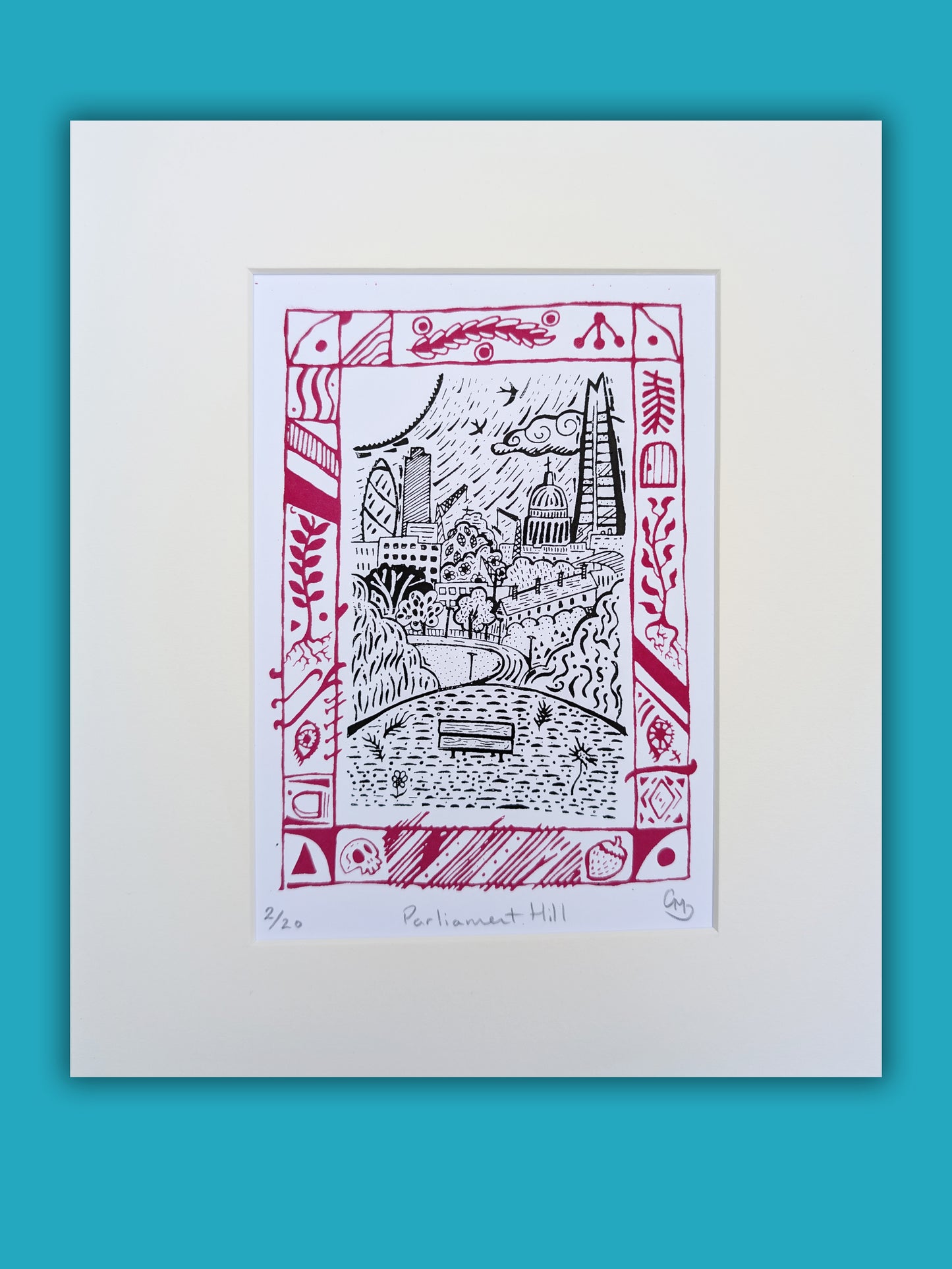 Parliament Hill - An Original, Handmade, Limited Edition ScreenPrint by Gerard McDonagh / Bravespear