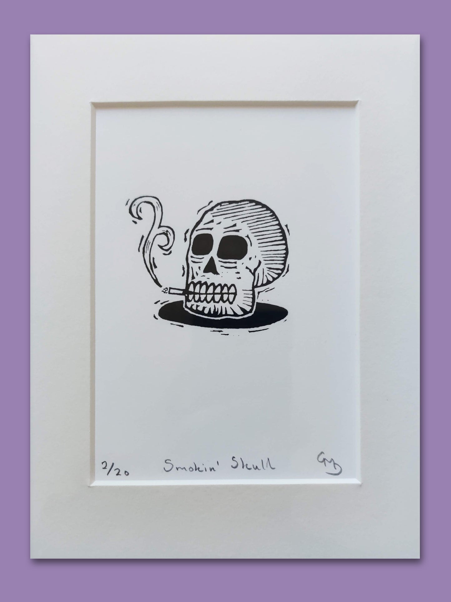 Smokin’ Skull - An Original Limited Edition Screen Print