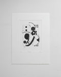 “Sway” handmade etched print, unframed, limited edition with rhythmic, textured etched lines influenced by UK jazz and expressionist art.