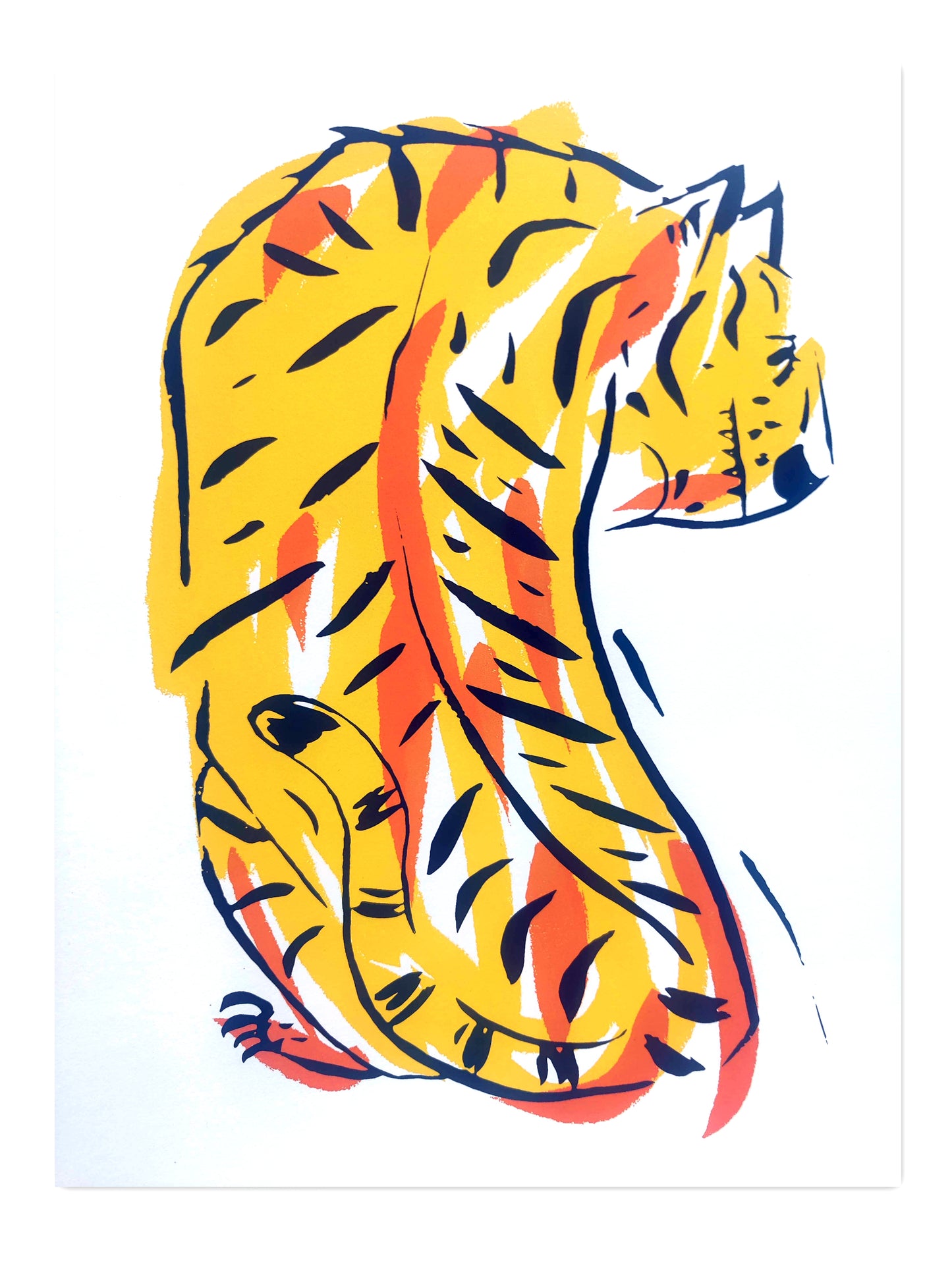 The Tyger - Limited edition print. Signed and numbered. 35 x 50cm