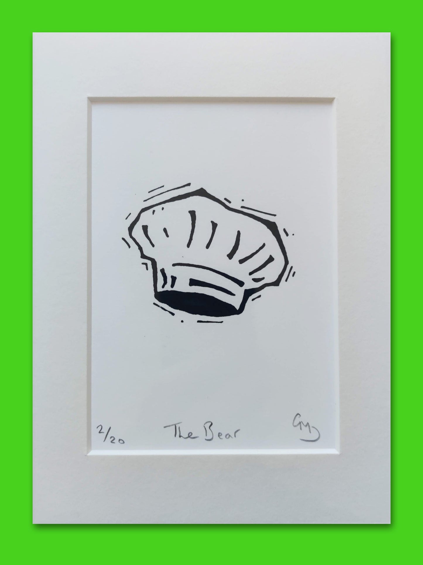 The Bear - An Original Silk Screen Print by Gerard McDonagh / Bravespear