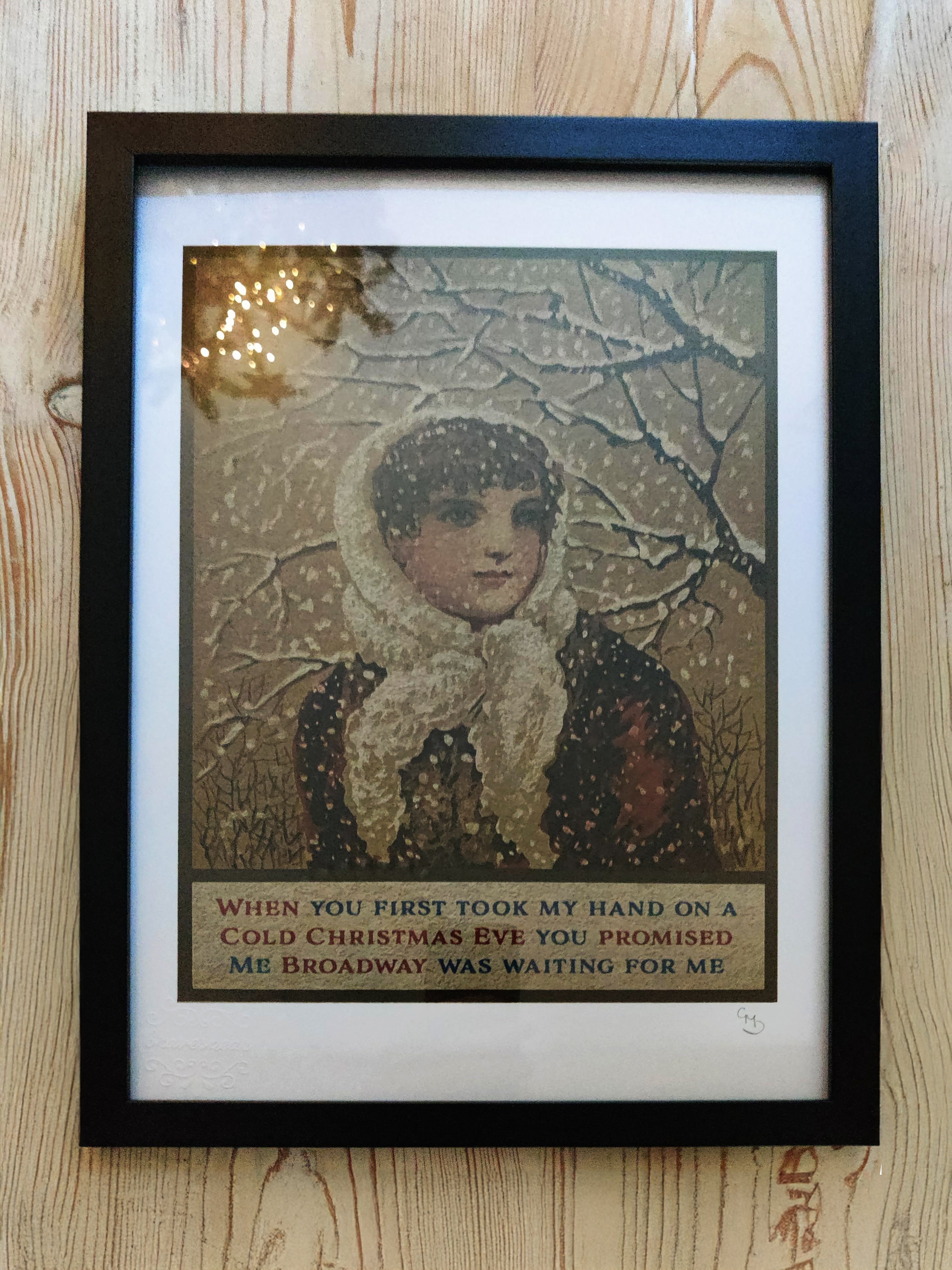 When You First Took My Hand - An Original Hand Embossed and Signed Print