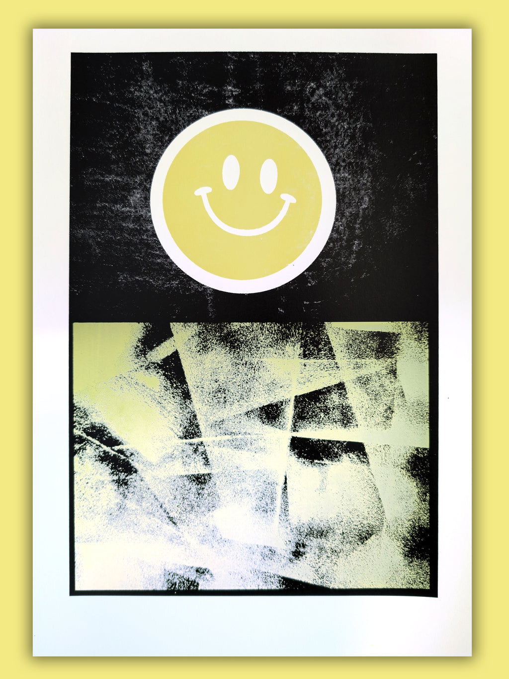 Hacienda – Rave Collection Screen Print by Gerard McDonagh (Edition of 20) artwork by Gerard McDonagh, showing a portrait in black linework, shown on paper.